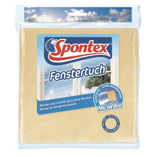 Spontex Fenstertuch 19,5 x 24 cm (B x L) 70 % Polyamide, 30 % Polyurethan gelb