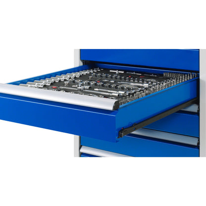 RAU Werkbank 8000 750 x 840-1.040 x 900 mm (B x H x T) enzianblau