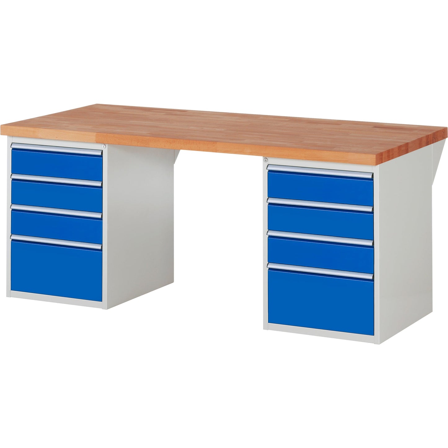 RAU Werkbank 7000 2.000 x 890 x 900 mm (B x H x T) enzianblau lichtgrau