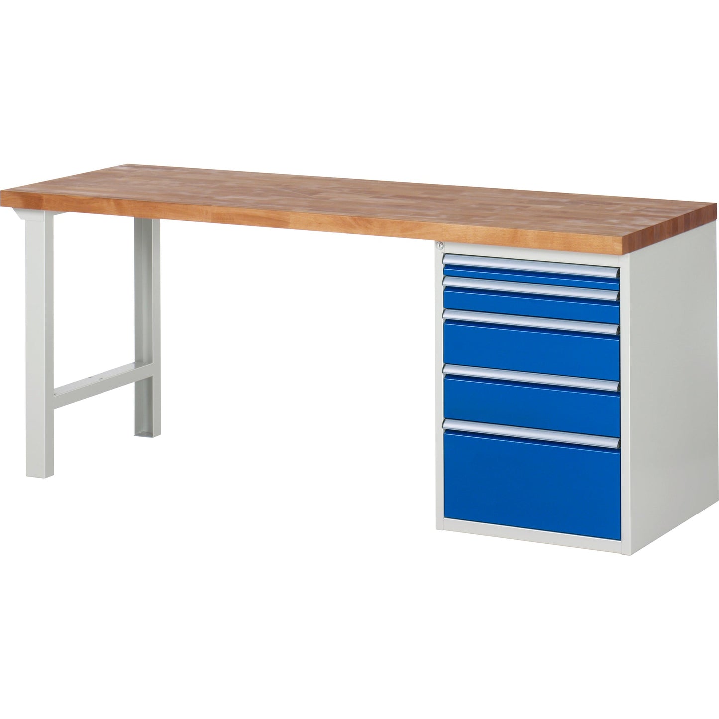 RAU Werkbank 7000 2.000 x 890 x 700 mm (B x H x T) enzianblau lichtgrau