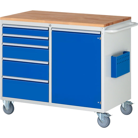 RAU Werkstattwagen 7000 1.145 x 975 x 650 mm (B x H x T) 5 Schubladen Flügeltür