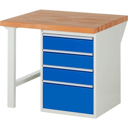 RAU Werkbank 7000 1.000 x 890 x 900 mm (B x H x T) enzianblau lichtgrau