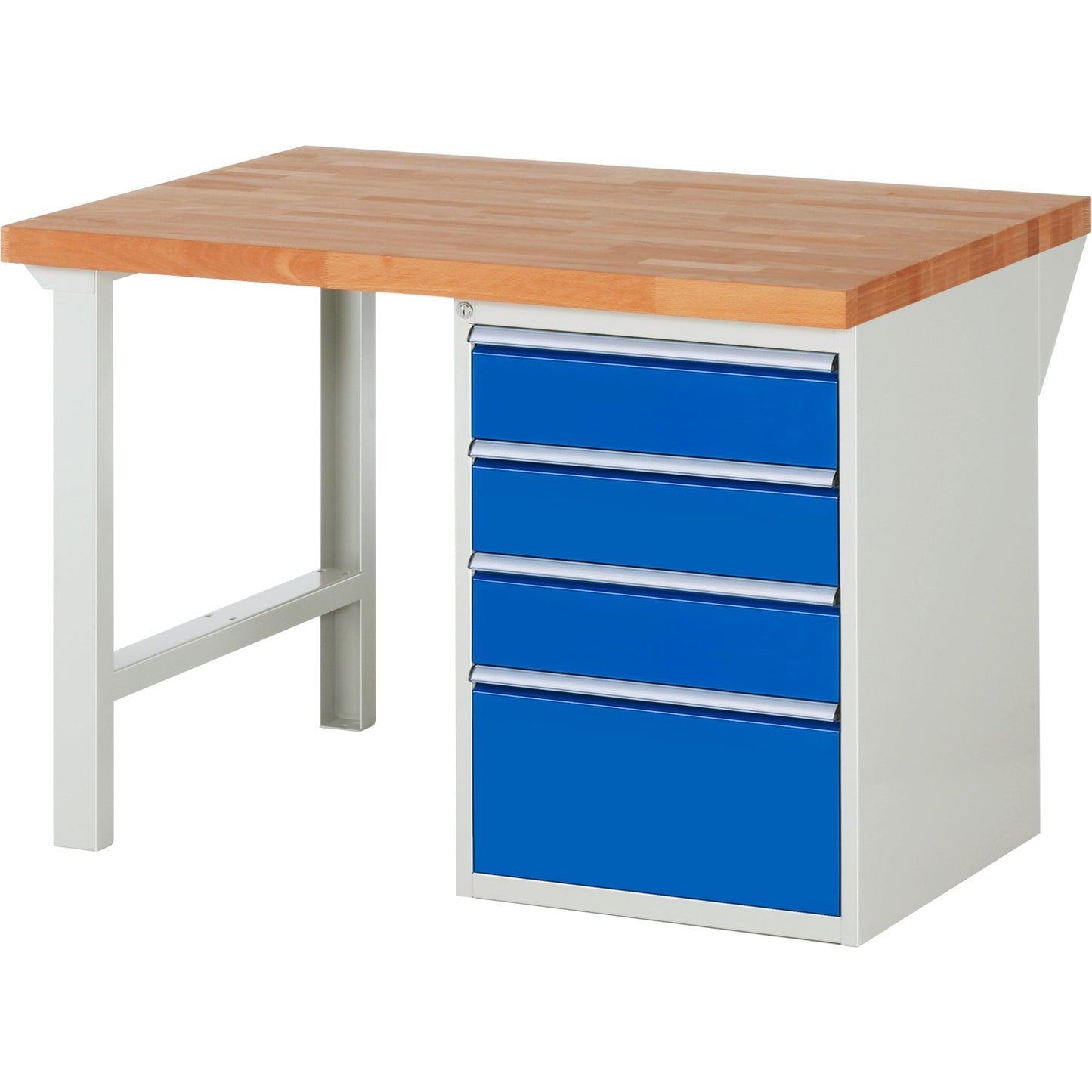 RAU Werkbank 7000 1.250 x 890 x 900 mm (B x H x T) enzianblau lichtgrau