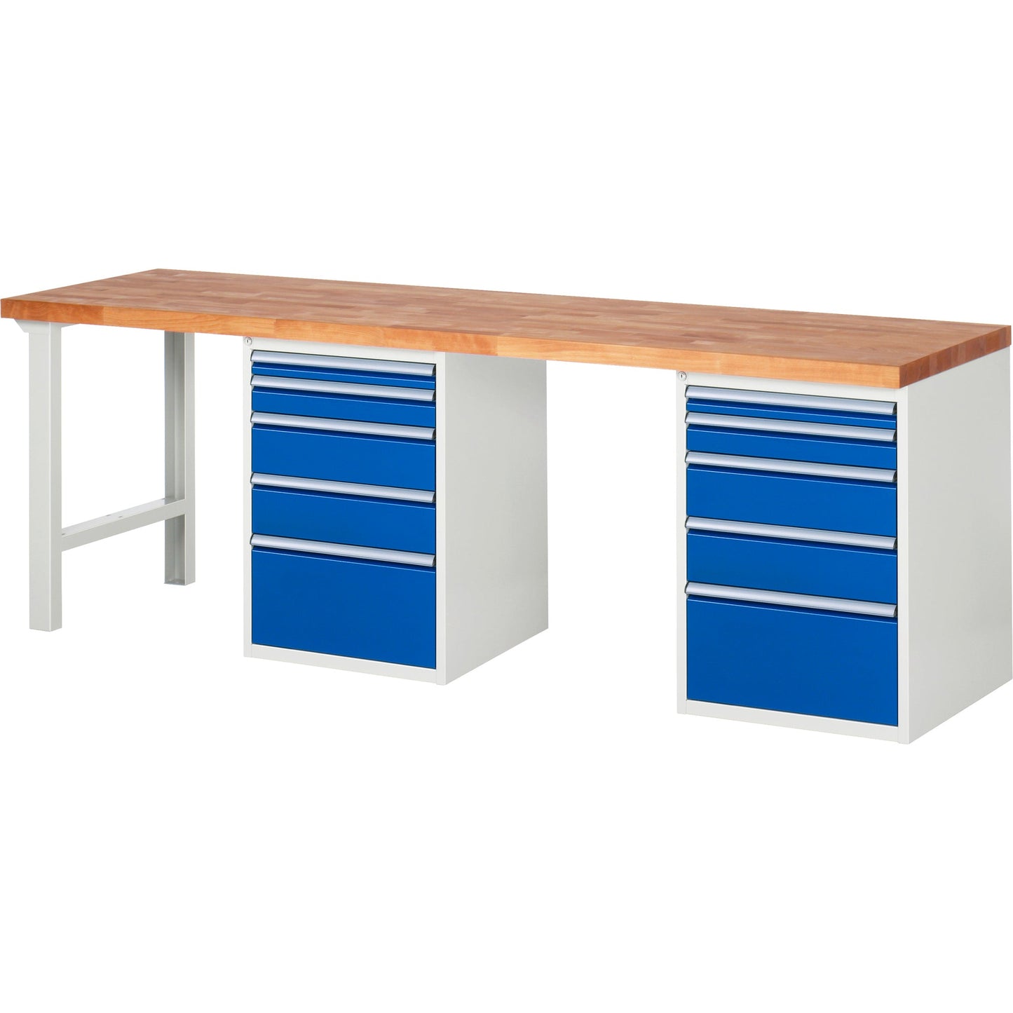 RAU Werkbank 7000 2.500 x 890 x 700 mm (B x H x T) enzianblau lichtgrau