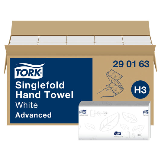 Tork Papierhandtücher Advanced 24,8 x 23 cm (B x L) Tissue weiß 15 x 250 Bl./Pack.
