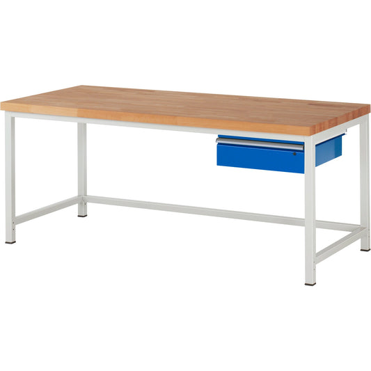 RAU Werkbank 8000 2.000 x 840-1.040 x 900 mm (B x H x T) enzianblau