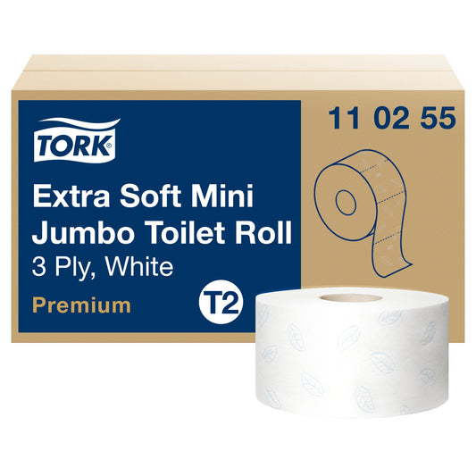 Tork Toilettenpapier Mini Premium 3-lagig weiß 600 Bl./Rl. 12 Rl./Pack.
