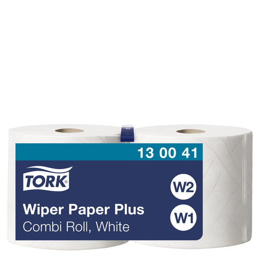 Tork Wischtücher 23,5 cm x 255 m (B x L) Papier weiß 2 Rl./Pack.