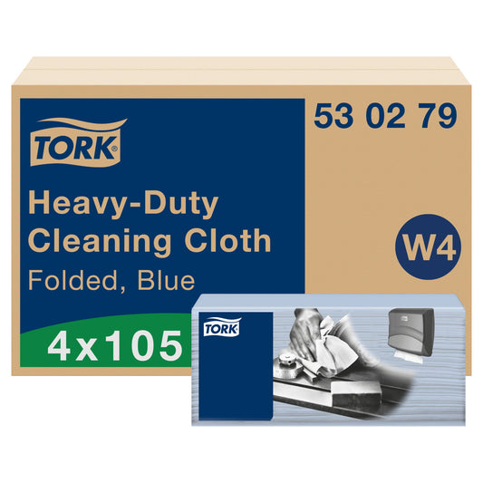 Tork Papierhandtücher 35,5 x 41,5 cm (B x L) Vlies blau 4 x 105 Bl./Pack.