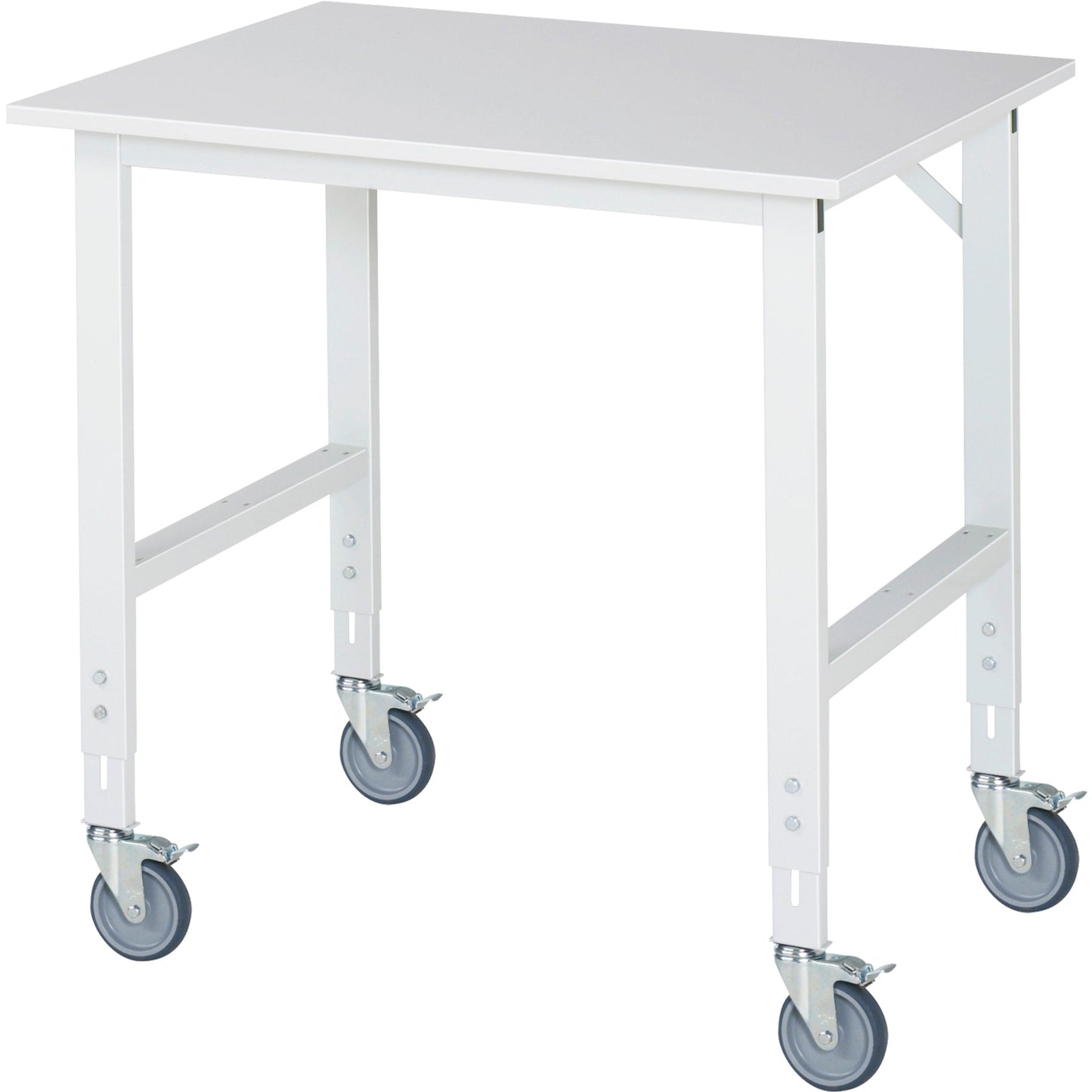 RAU Arbeitstisch Tom 1.000 x 910-1.230 x 800 mm (B x H x T) lichtgrau