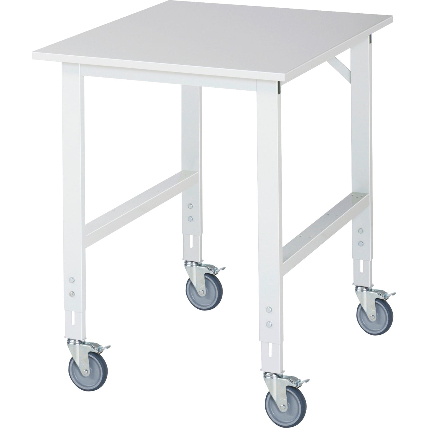 RAU Arbeitstisch Tom 750 x 910-1.230 x 1.000 mm (B x H x T) lichtgrau
