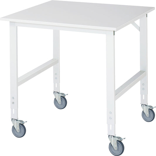 RAU Arbeitstisch Tom 1.000 x 910-1.230 x 1.000 mm (B x H x T) lichtgrau