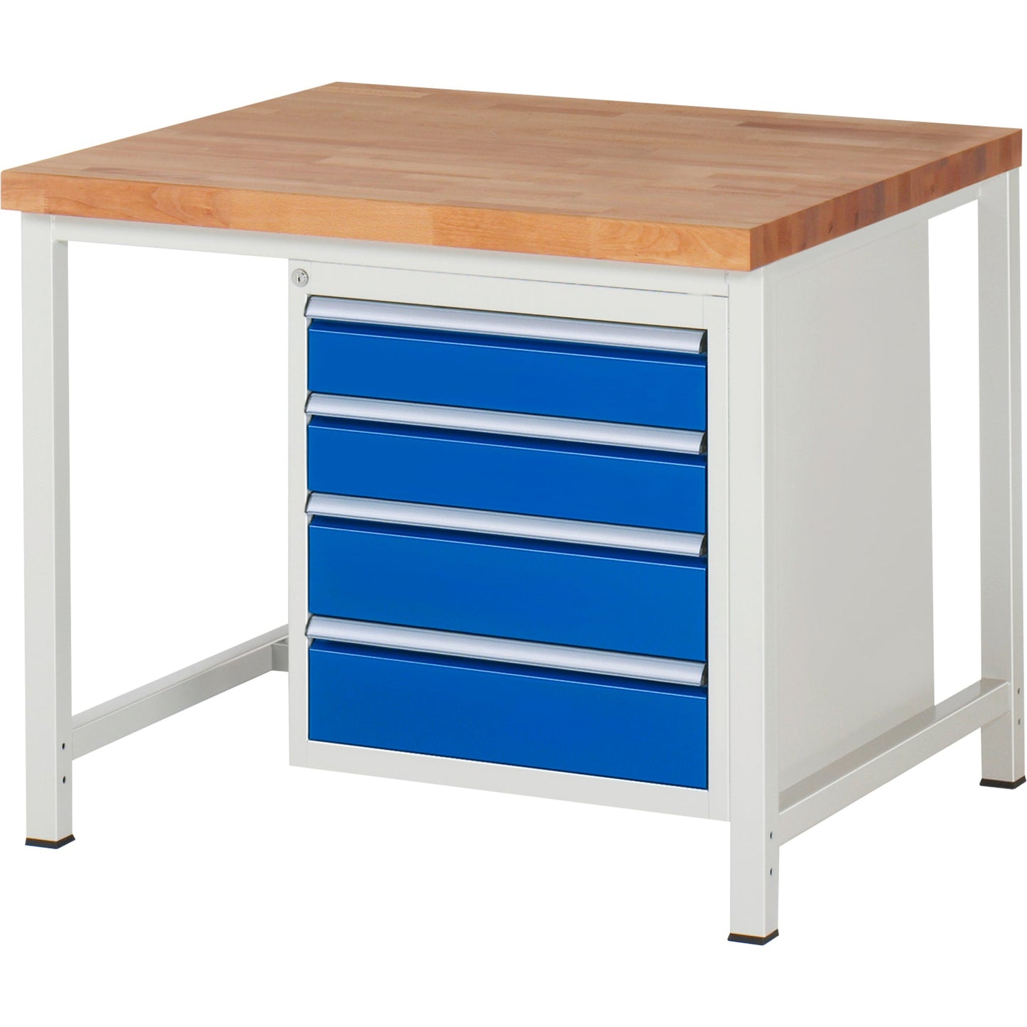 RAU Werkbank 8000 1.000 x 840-1.040 x 900 mm (B x H x T) enzianblau lichtgrau