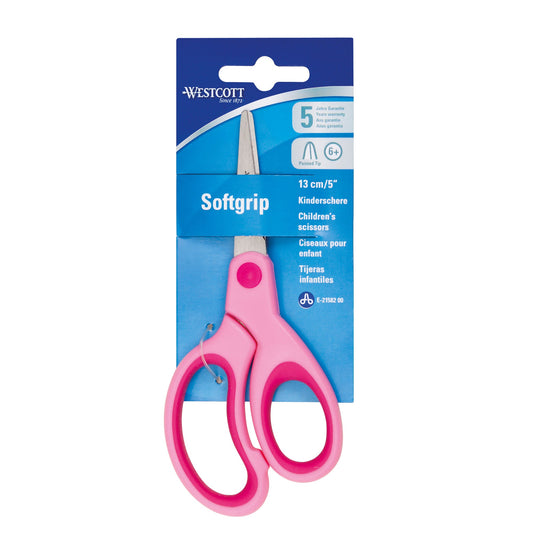 Westcott Bastelschere Kids 130mm Stahl pink