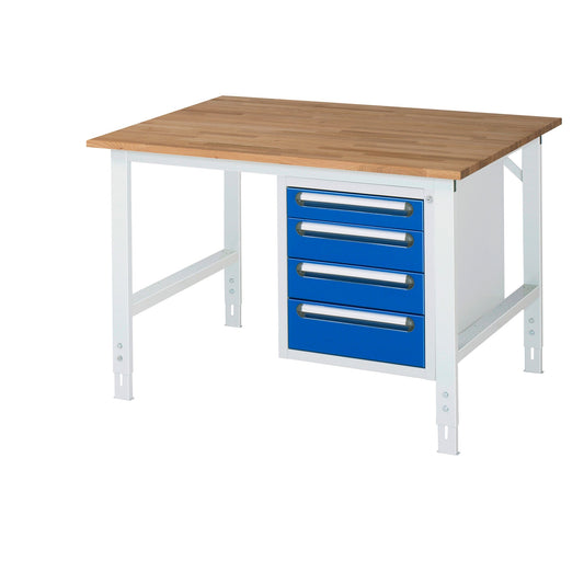 RAU Arbeitstisch Tom 1.250 x 910-1.230 x 1.000 mm (B x H x T)