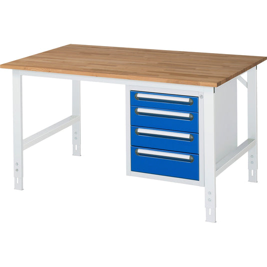 RAU Arbeitstisch Tom 1.500 x 760-1.080 x 1.000 mm (B x H x T)