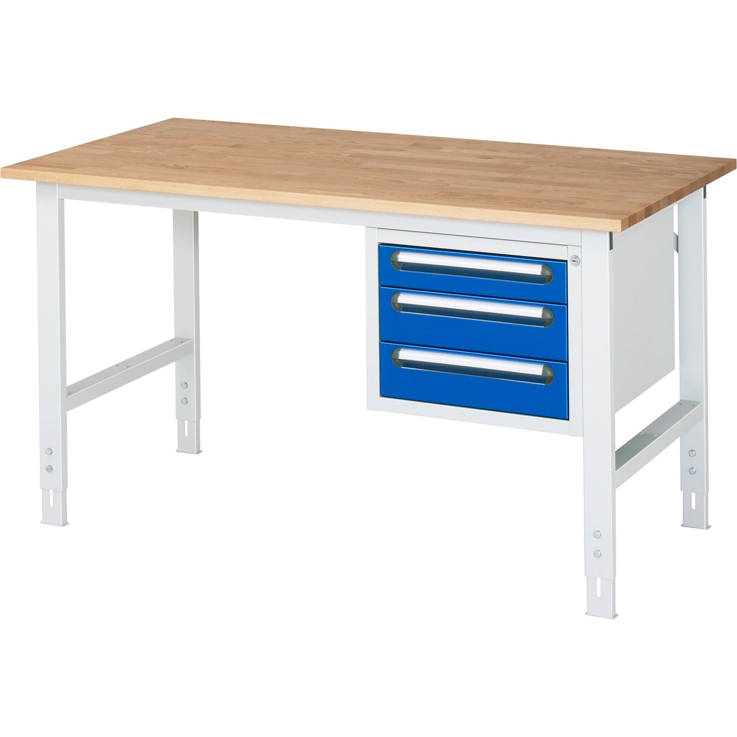 RAU Arbeitstisch Tom 1.500 x 760-1.080 x 800 mm (B x H x T)