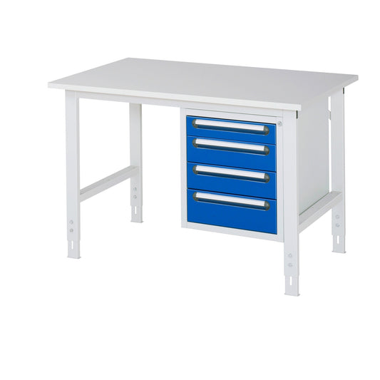 RAU Arbeitstisch Tom 1.250 x 760-1.080 x 800 mm (B x H x T)