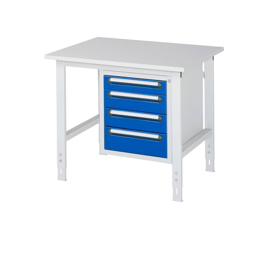 RAU Arbeitstisch Tom 1.000 x 760-1.080 x 800 mm (B x H x T)
