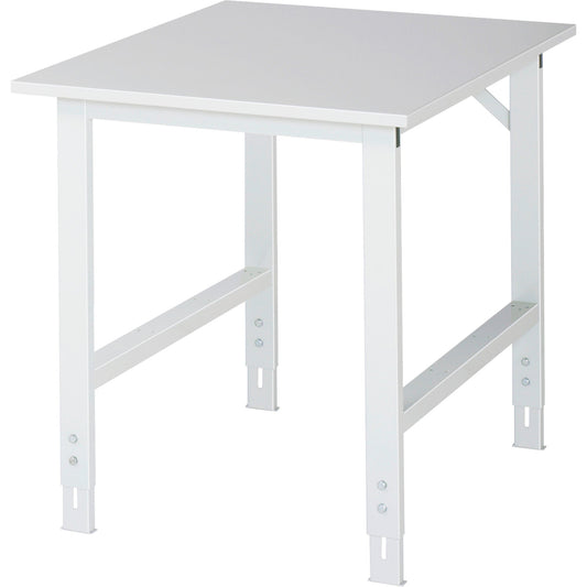 RAU Arbeitstisch Tom 750 x 760-1.080 x 1.000 mm (B x H x T) lichtgrau