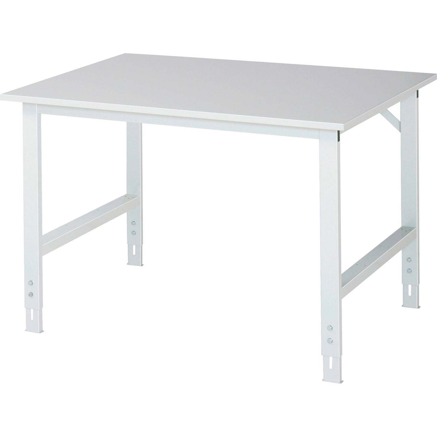 RAU Arbeitstisch Tom 1.250 x 760-1.080 x 1.000 mm (B x H x T) lichtgrau