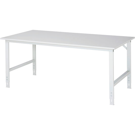 RAU Arbeitstisch Tom 2.000 x 760-1.080 x 1.000 mm (B x H x T) lichtgrau