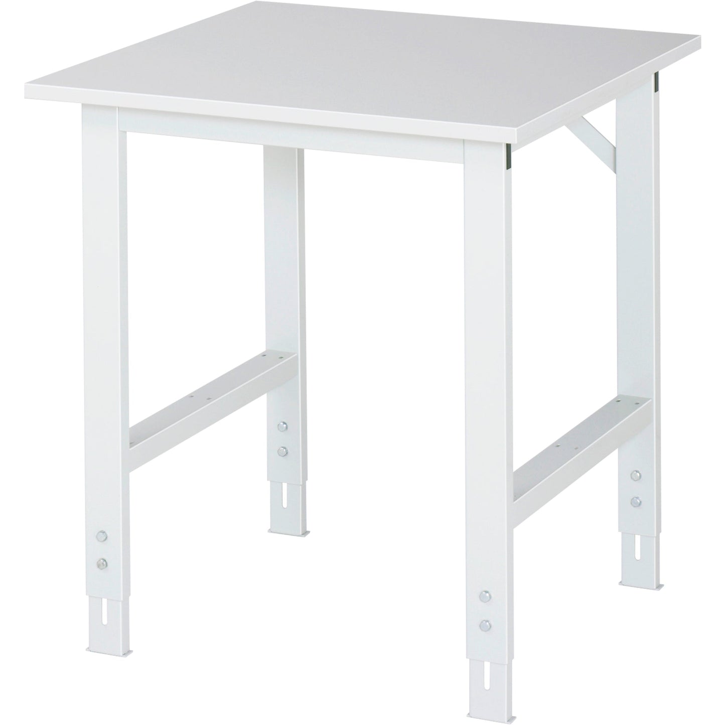 RAU Arbeitstisch Tom 750 x 760-1.080 x 800 mm (B x H x T) lichtgrau