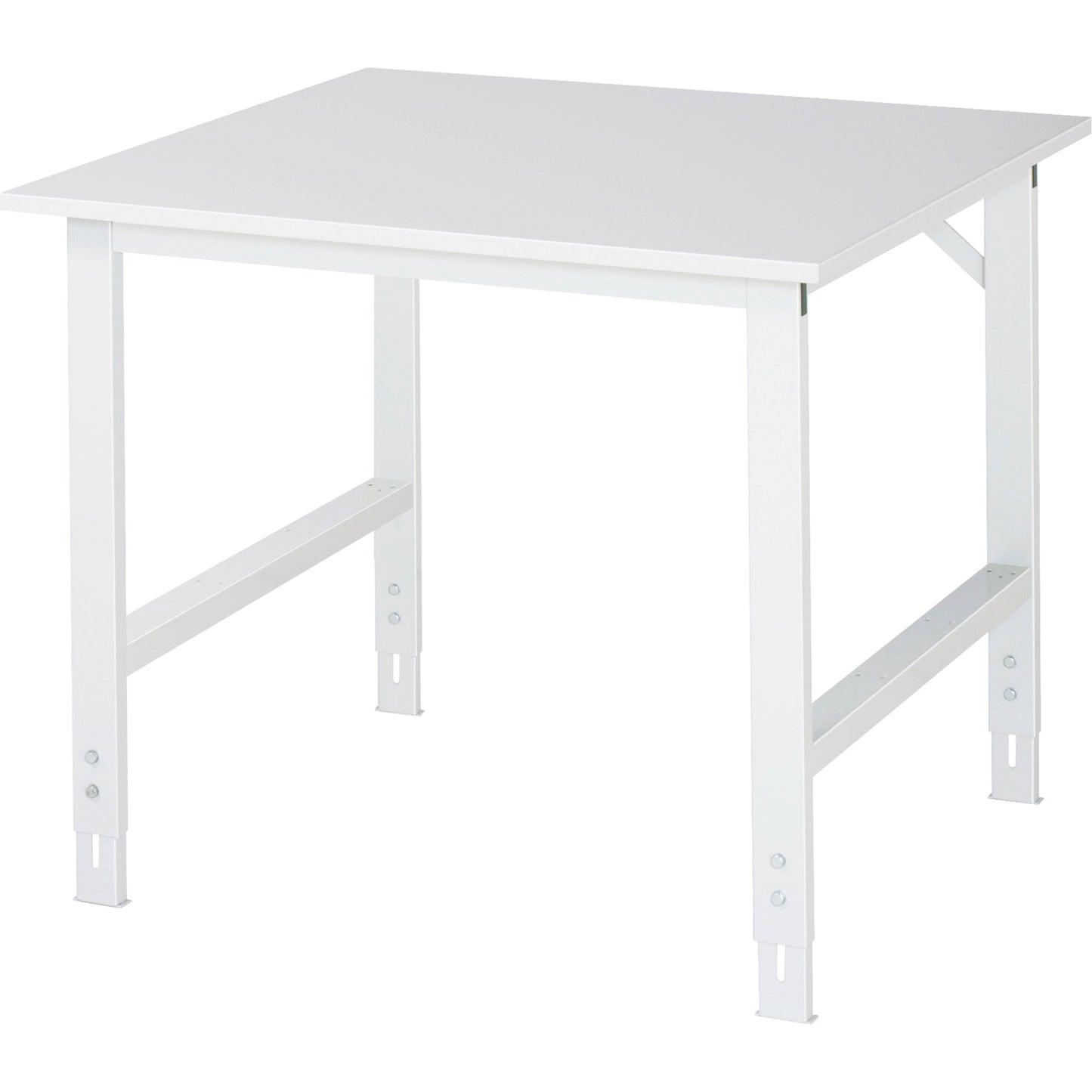 RAU Arbeitstisch Tom 1.000 x 760-1.080 x 1.000 mm (B x H x T) lichtgrau