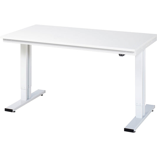 RAU Arbeitstisch Adlatus 300 1.500 x 720-1.120 x 800 mm (B x H x T) lichtgrau