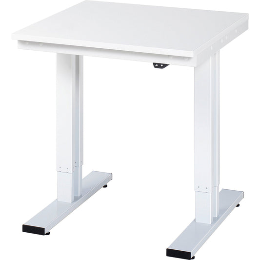RAU Arbeitstisch Adlatus 300 750 x 720-1.120 x 800 mm (B x H x T) lichtgrau