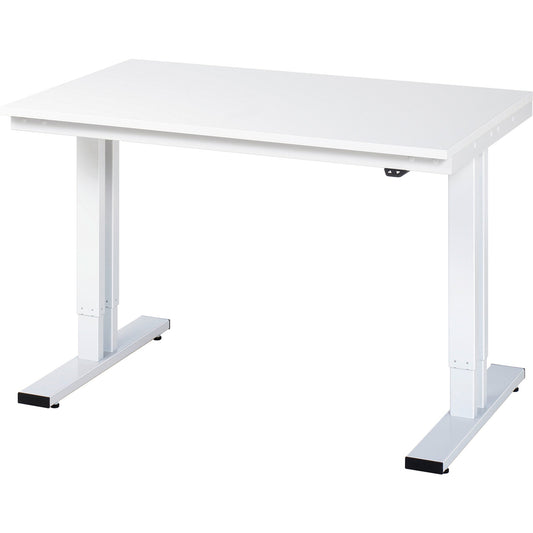 RAU Arbeitstisch Adlatus 300 1.250 x 720-1.120 x 800 mm (B x H x T) lichtgrau