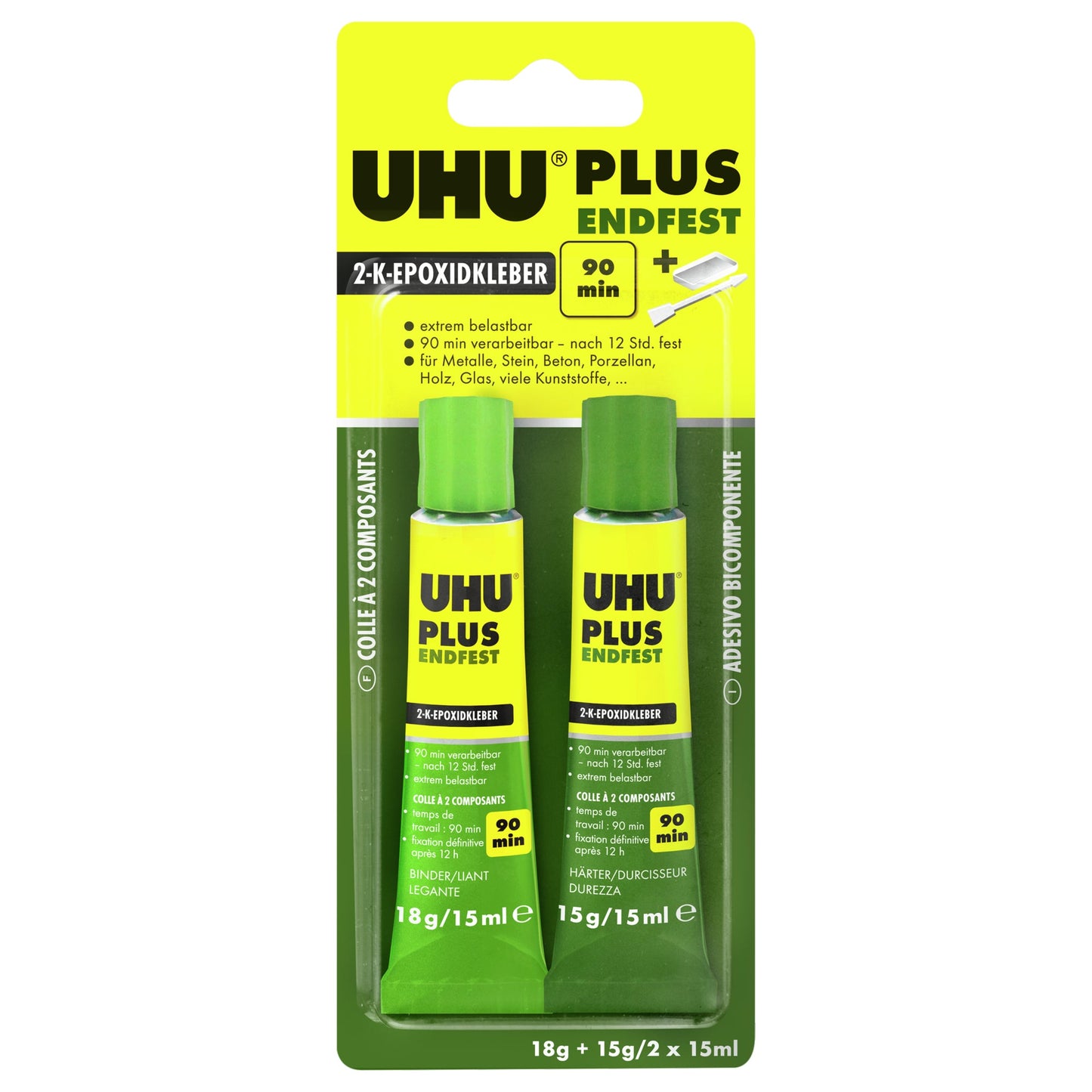 UHU® Zweikomponentenkleber PLUS ENDFEST 720min 33g