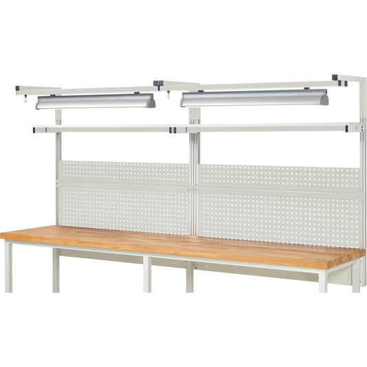 RAU Werkzeugwand 04 3.000 x 1.380 x 350 mm (B x H x T) Stahl, pulverbeschichtet lichtgrau