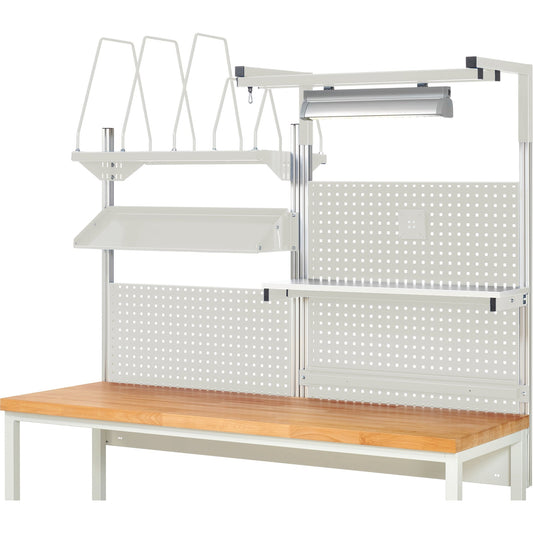 RAU Werkzeugwand 06 2.000 x 1.130 x 350 mm (B x H x T) Stahl, pulverbeschichtet lichtgrau