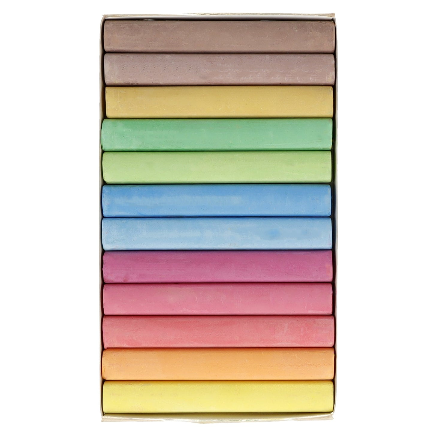 Westcott Tafelkreide ohne Papierhülle farbig sortiert 12 St./Pack.