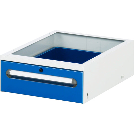 RAU Unterbaucontainer E 425 x 175 x 600 mm (B x H x T) 1 Schublade Stahl, pulverbeschichtet enzianblau