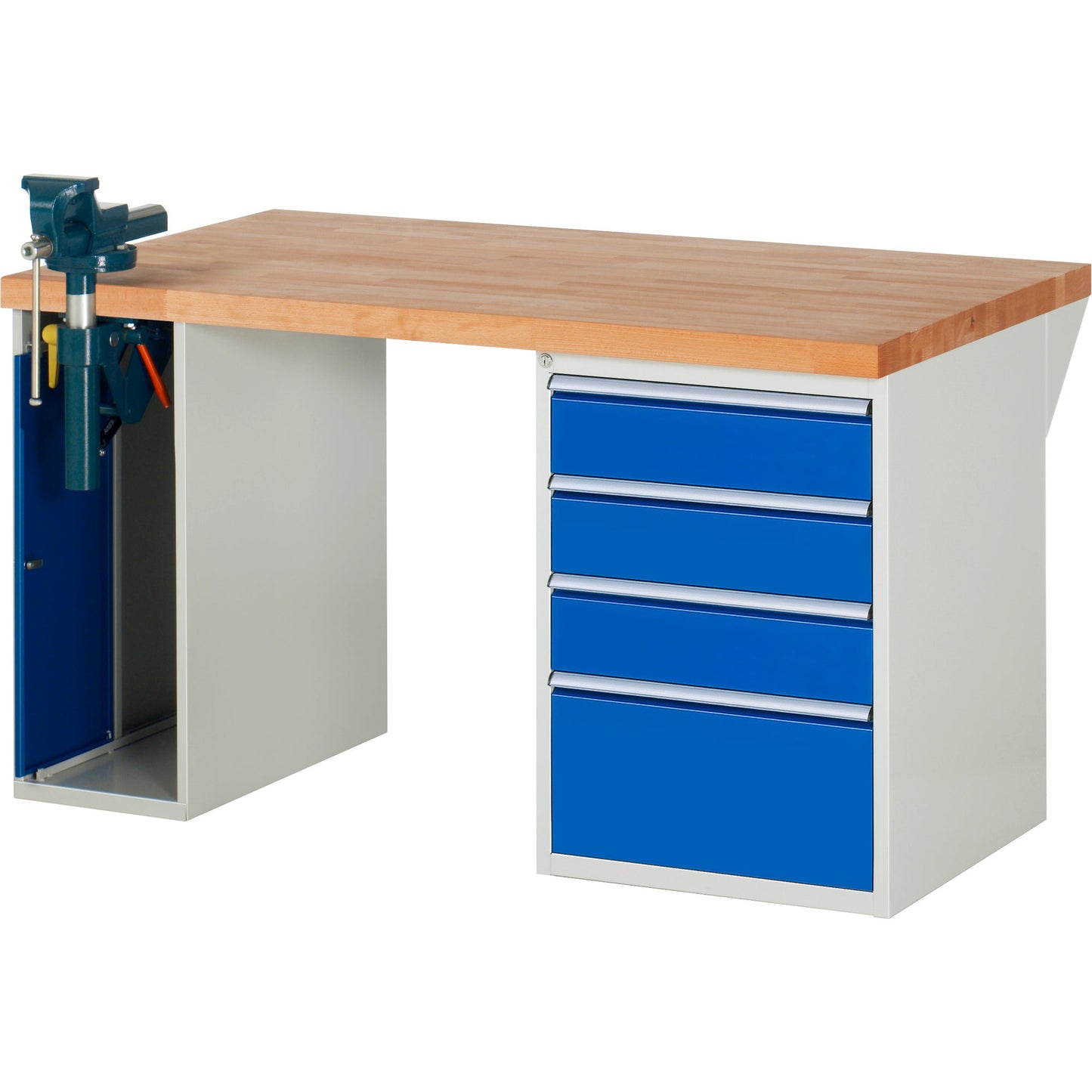 RAU Werkbank 7000 1.500 x 890 x 900 mm (B x H x T) enzianblau lichtgrau