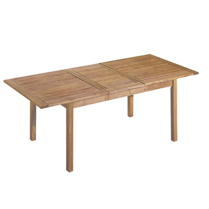 memo Gartentisch Enya 170/220 x 75 x 90 cm (B x H x T) wetterfest Robinie, lasiert natur