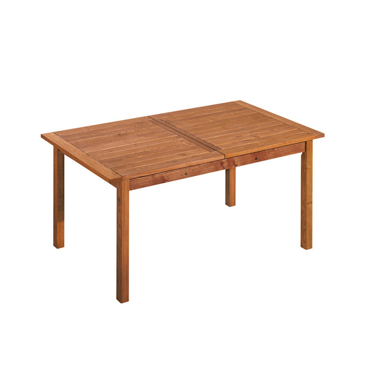 memo Gartentisch Solano 170/220 x 75 x 90 cm (B x H x T) wetterfest Massivholz, lasiert natur