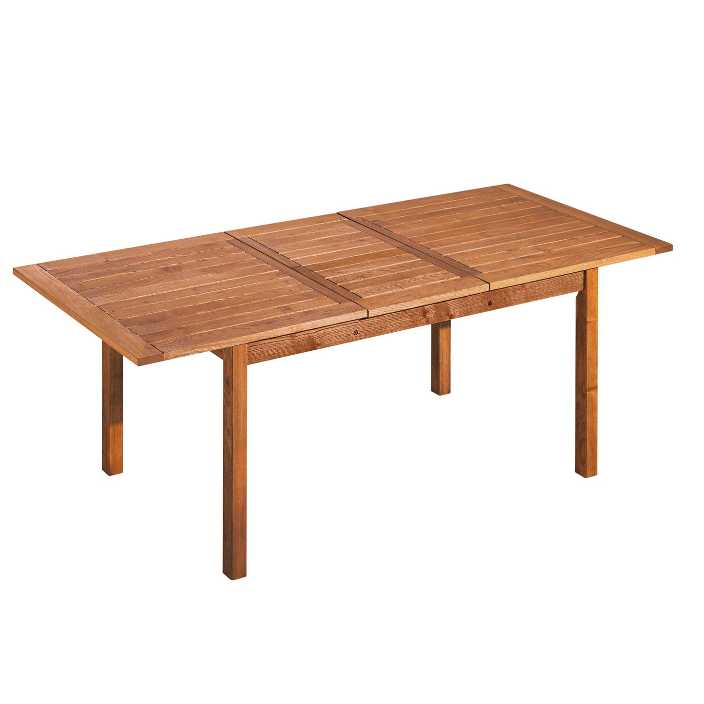 memo Gartentisch Solano 170/220 x 75 x 90 cm (B x H x T) wetterfest Massivholz, lasiert natur