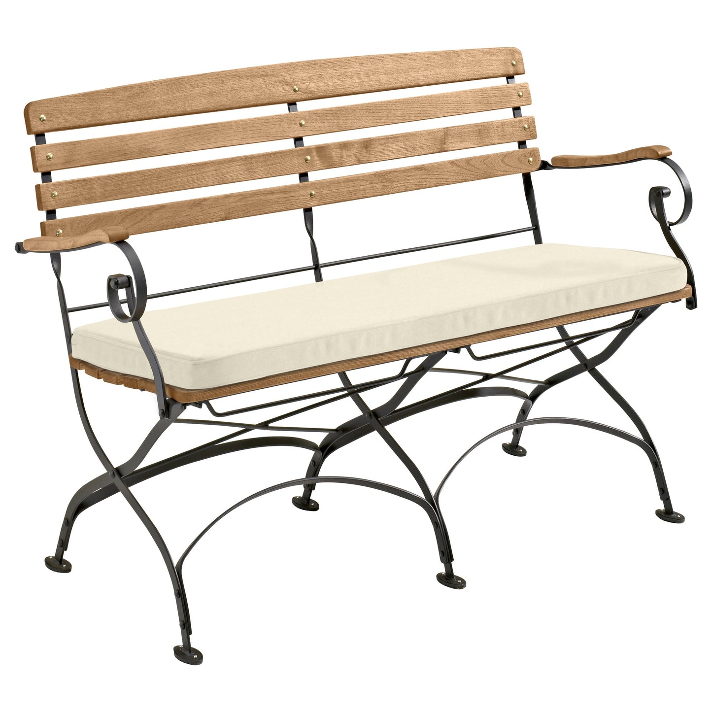 memo Gartenauflage Breite des Sitzes: 120cm Tiefe der Sitzfläche: 42,5cm 100 % Polyester natur