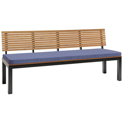 memo Gartenauflage Breite des Sitzes: 180cm Tiefe der Sitzfläche: 45cm 100 % Polyester blau