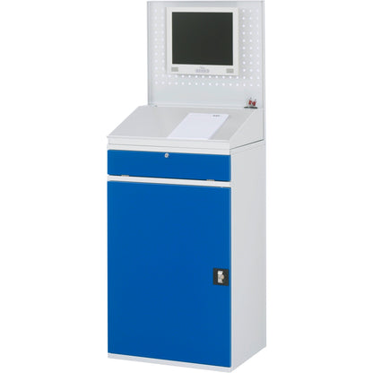 RAU PC-Arbeitsplatz Modell 61 650 x 1.770 x 520 mm (B x H x T) abschließbar Stahl, pulverbeschichtet