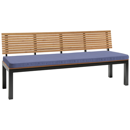memo Gartenauflage Breite des Sitzes: 180cm Tiefe der Sitzfläche: 45cm 100 % Polyester blau