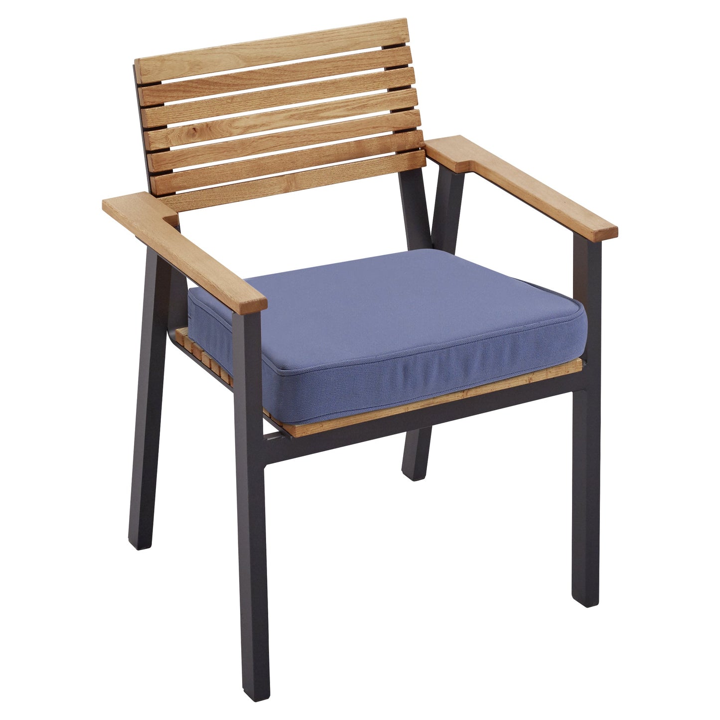 memo Gartenauflage Sitzkissen Breite des Sitzes: 45cm Tiefe der Sitzfläche: 42cm 100 % Polyester blau