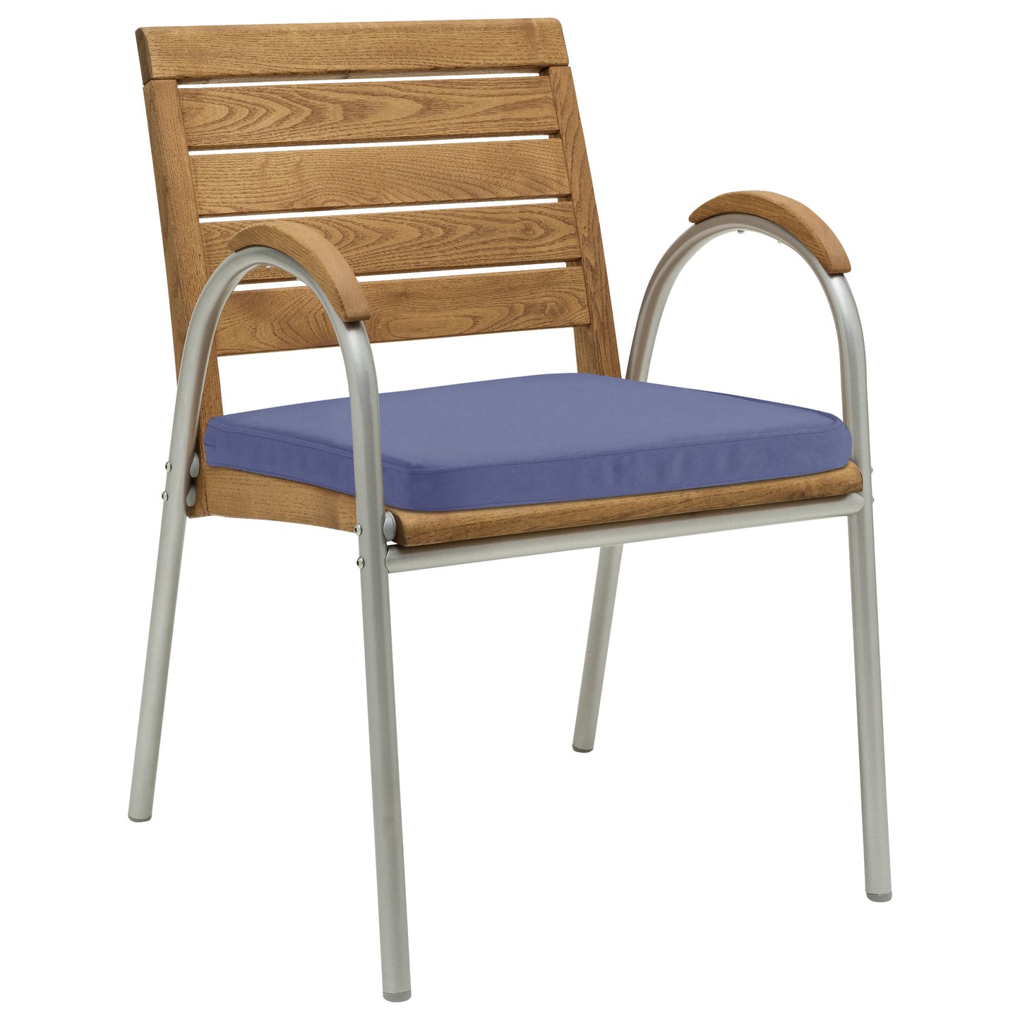 memo Gartenauflage Sitzkissen Breite des Sitzes: 50cm Tiefe der Sitzfläche: 47cm 100 % Polyester blau