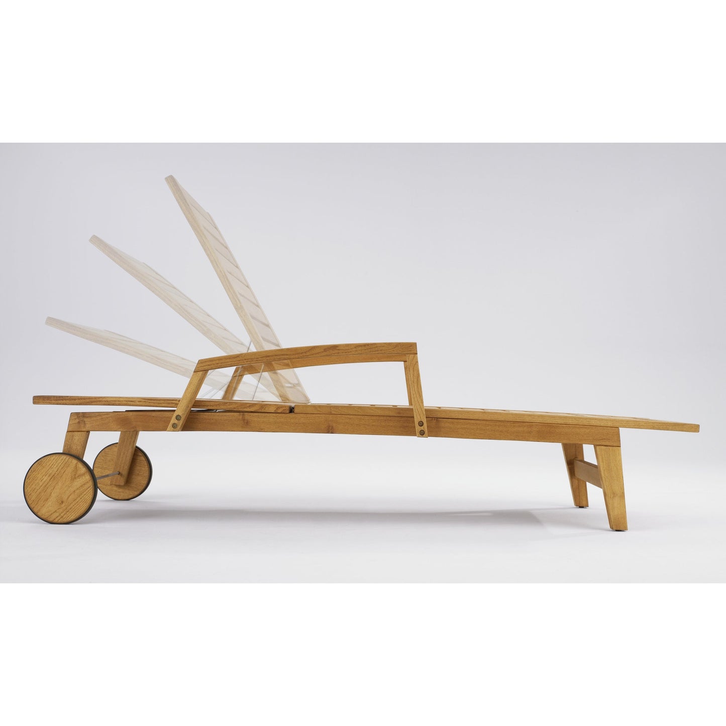 memo Gartenliege Milano 69,5 x 93 x 193 cm (B x H x T) 18kg Robinie, lasiert natur