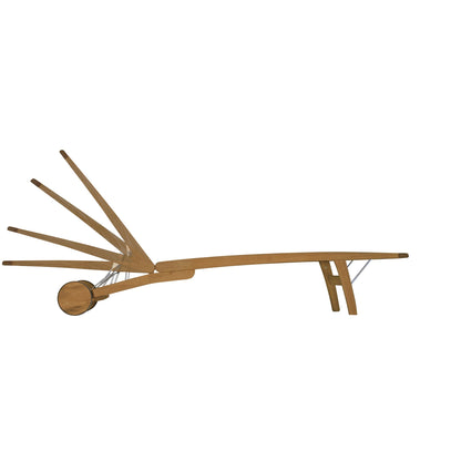 memo Gartenliege Talisa 58 x 31 x 200 cm (B x H x T) 20kg Robinie, lasiert natur