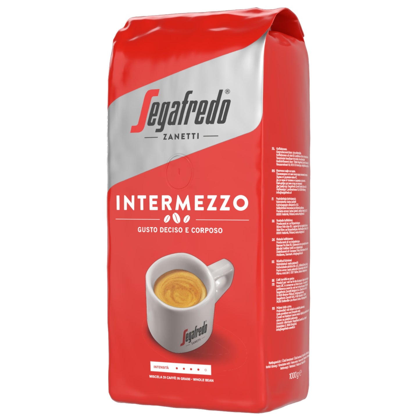 Segafredo Zanetti Kaffee Intermezzo ganze Bohne 1.000 g/Pack.
