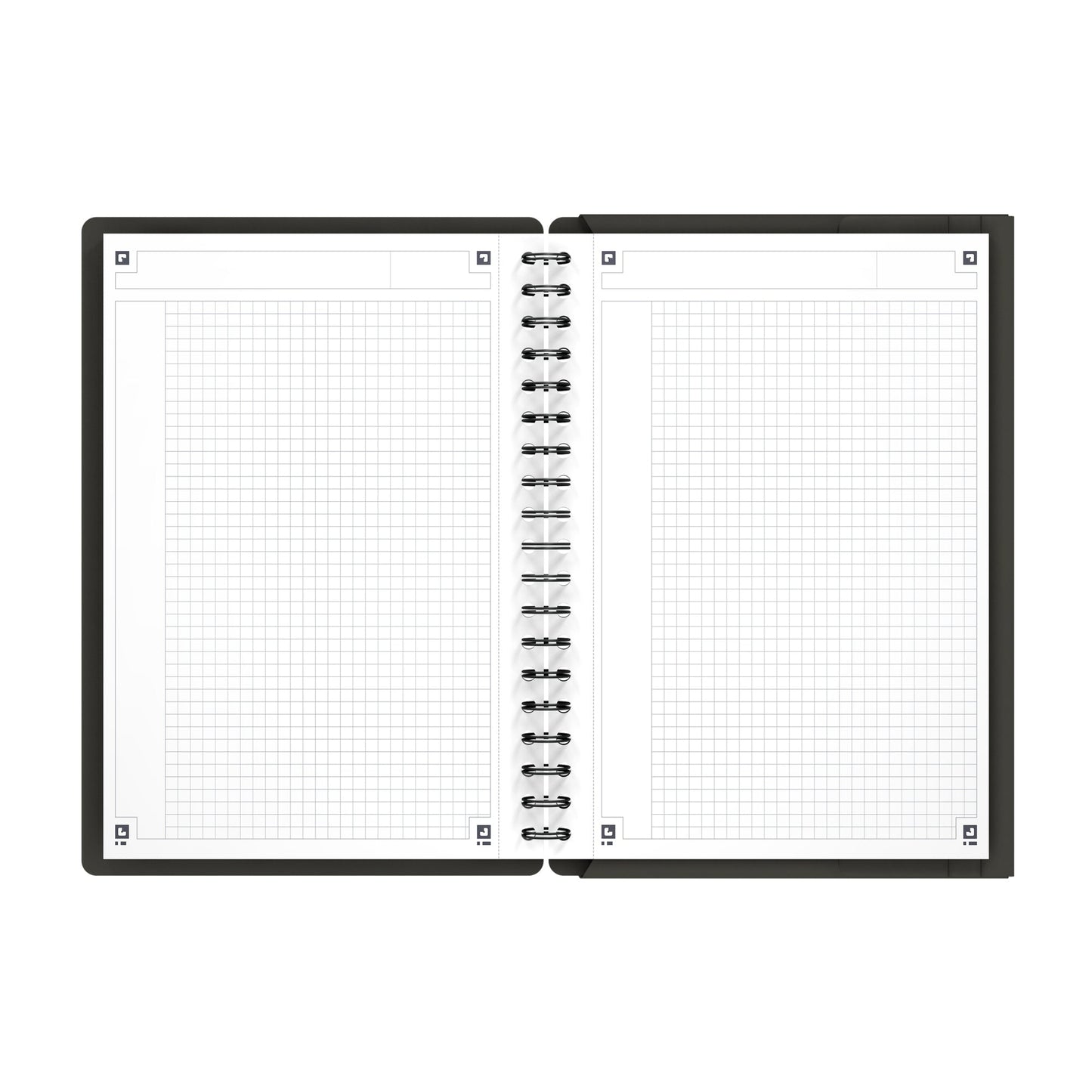 Oxford Collegeblock International Meetingbook DIN B5 kariert Polypropylen grau/orange/rot 80 Bl.